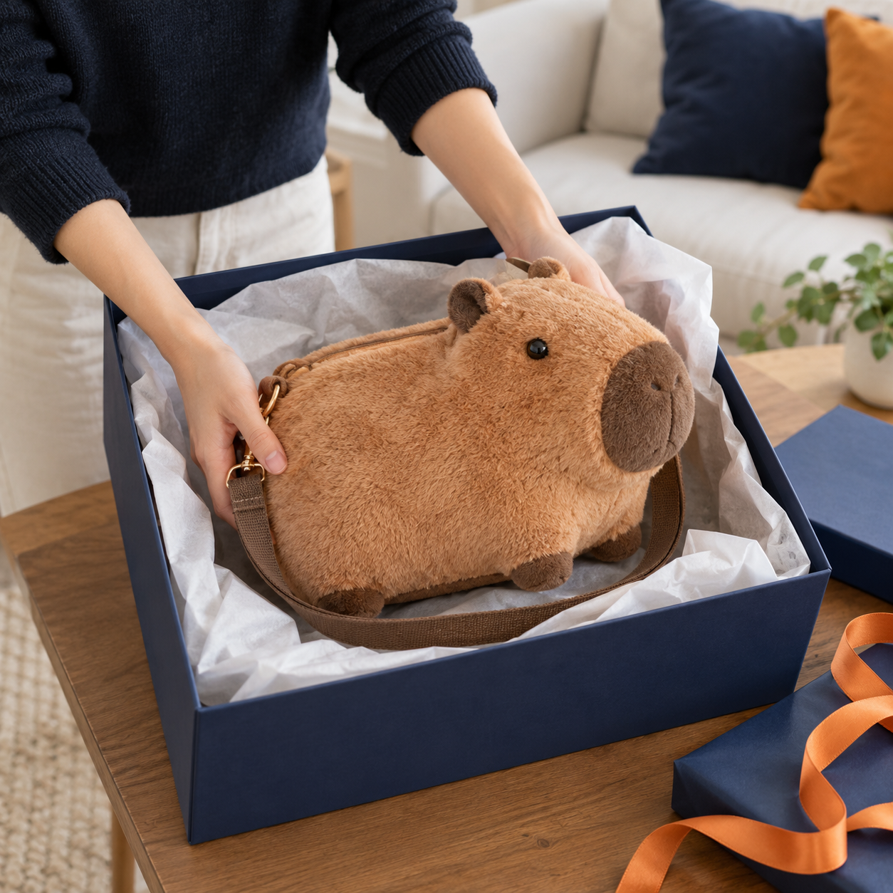 Bolsa de pelúcia para presente: monte a embalagem sem pressionar aplicações