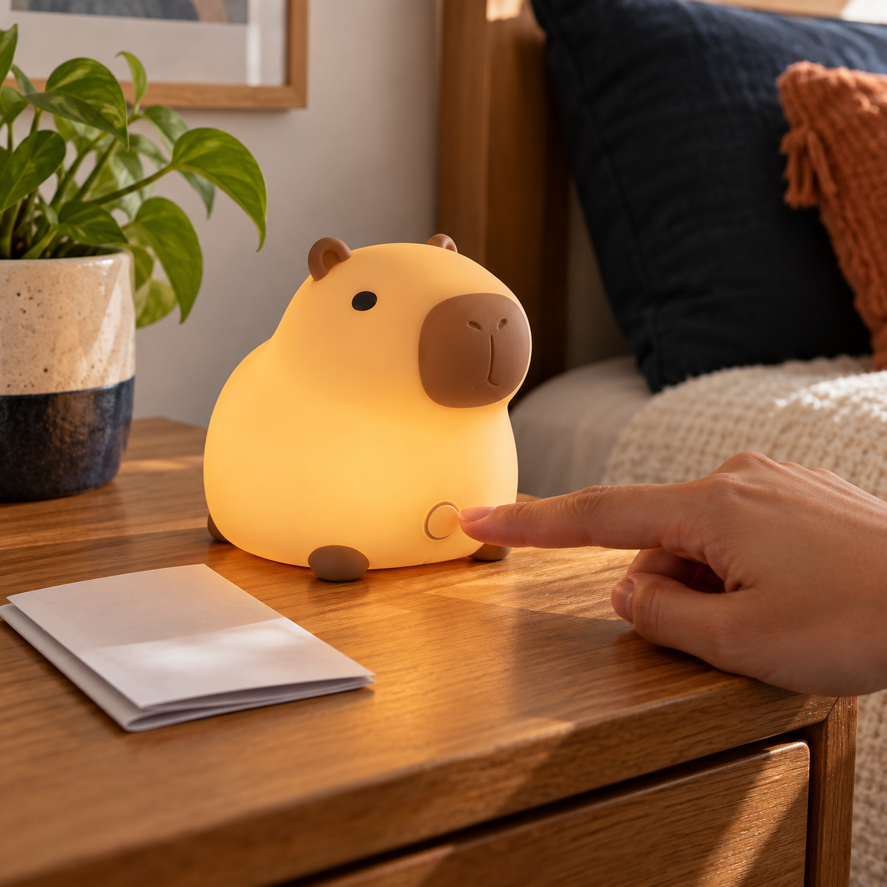 Botão de luminária decorativa: confirme o comando antes de presumir funções