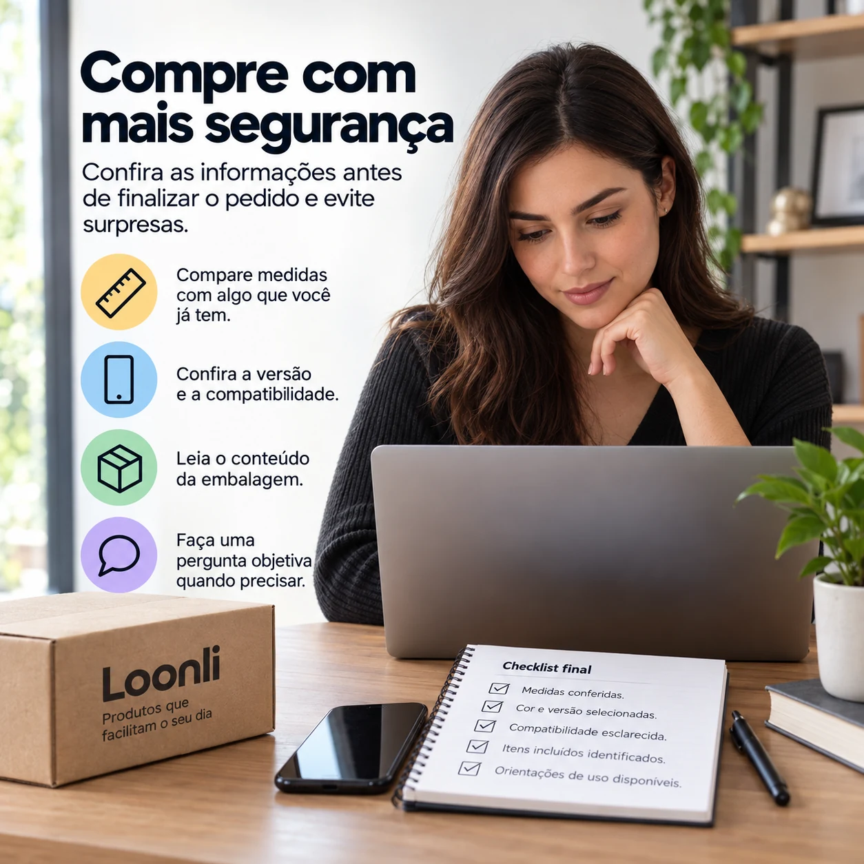 Compra online: confira estes detalhes na descrição do produto