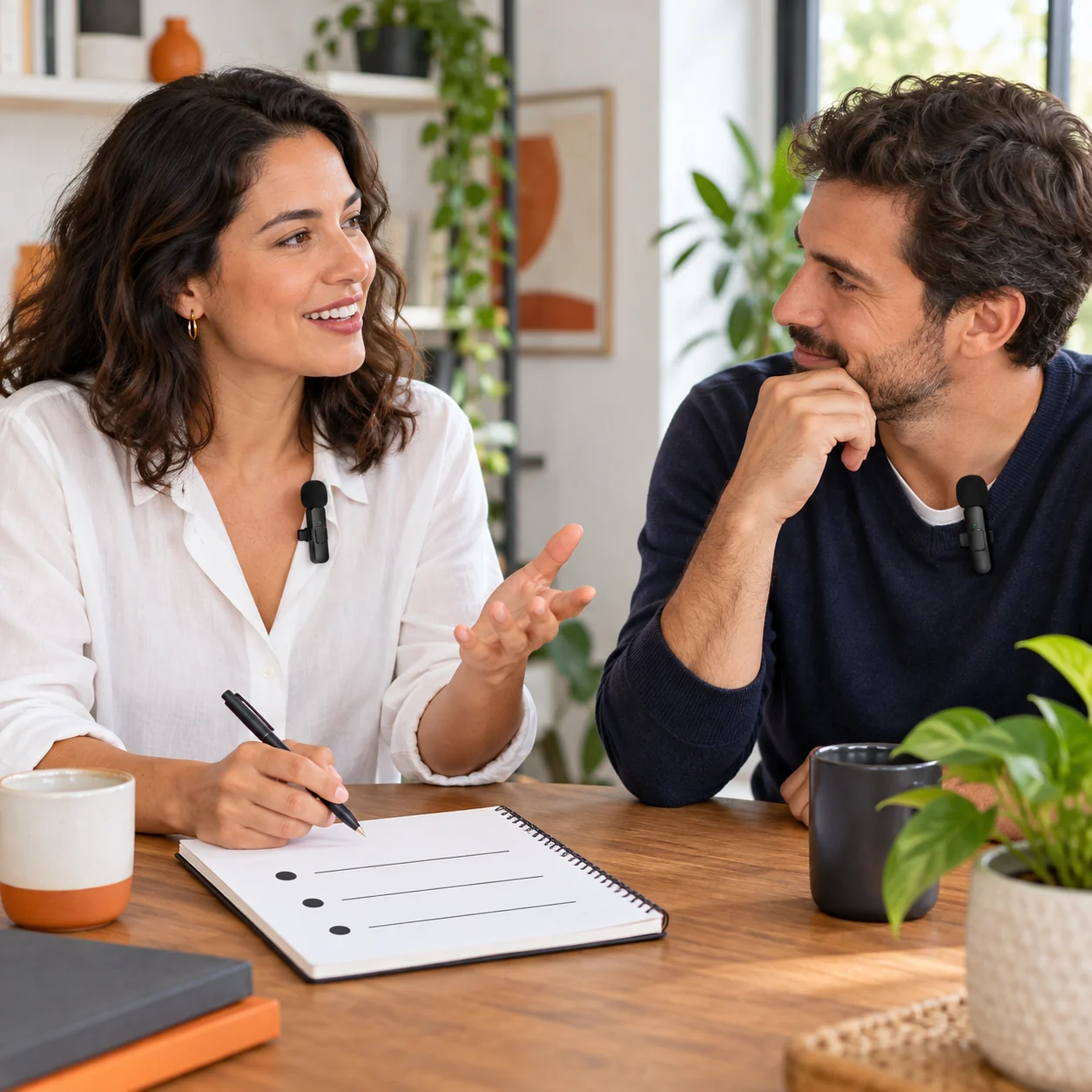 Entrevista curta: organize perguntas que pedem exemplos concretos