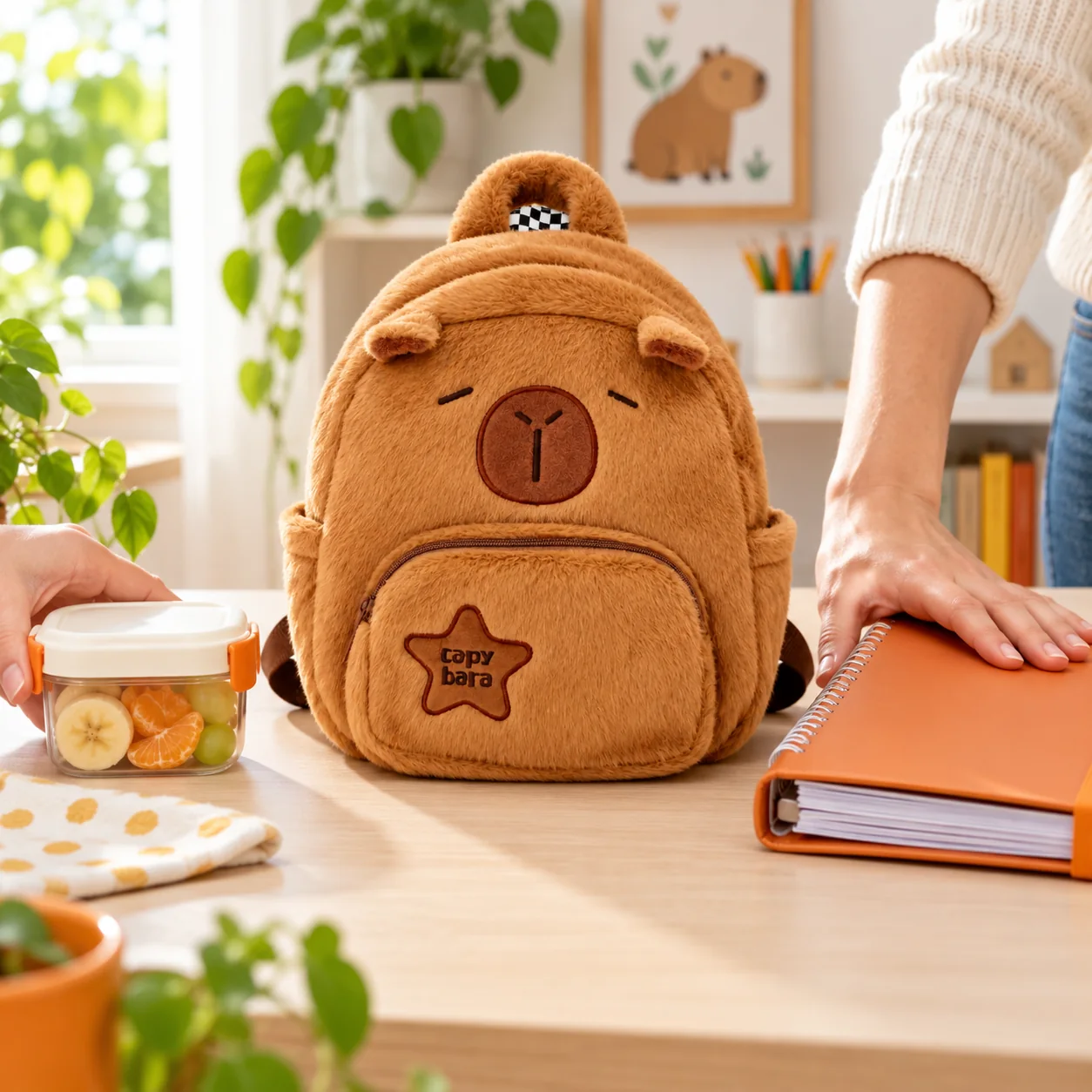 Mochila de pelúcia infantil: passeio ou escola?