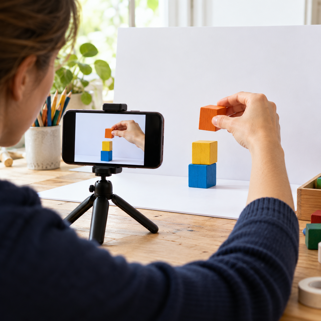 Primeiro stop motion com celular: planeje uma cena de três objetos