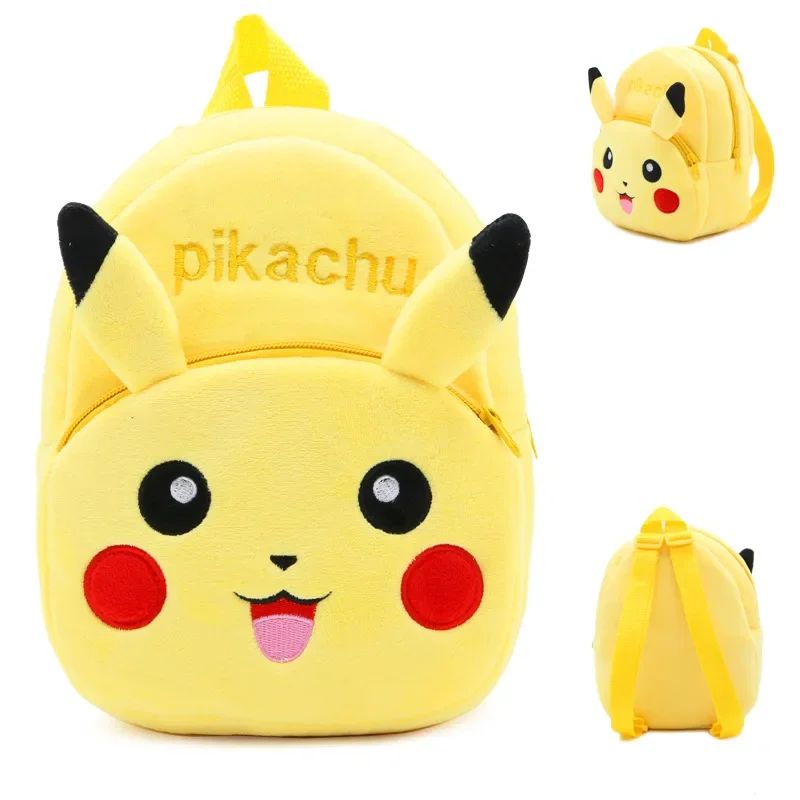 Mochila Infantil Pikachu Pokémon de Pelúcia Kawaii Macia